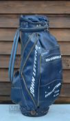 Ken Bousfield Official John Letters Staff Player Sponsored Tournament Golf Bag - black tour bag used