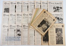 1948 Golf World Newspaper Selection Vol I and Vol II - features Vol I nos 30, 31, 32, 33, 34, 35,