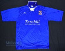 1997/99 Shrewsbury Town Home Football Shirt in blue, Ternhill Communications, MG Sportswear, size L,