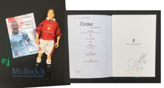 David Beckham OBE Manchester United Signed Gala Menu for the Football Writers' Association 'gala