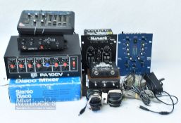 Music Equipment - Various Music Amplifiers / Mixers features Numark DM905, IMG Stage Line MPX-1