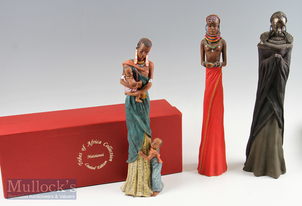 Selection of African Figures features 'The Leonardo Collection' Masai and US State Marshall both - Image 2 of 2