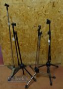 4x Microphone Stands - 2x Profel, SoundLab and one other vintage stand with heavy base