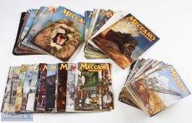 Meccano Magazines 1940-1943 showing some signs of wear, a few with tears etc to spines, varied