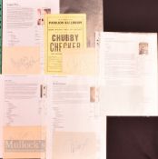 Entertainment Autographs - featuring Chubby Checker (b.1941) (with programme), Gregory Peck (1916-