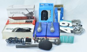 Selection of Various Microphones features Adastra Boundary Microphone 952.194, Nady 49 wireless