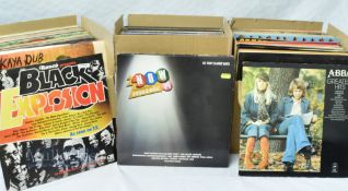 Quantity of Assorted 33m Vinyl Records features 7x Now Albums, Status Quo, Frankie Lane,