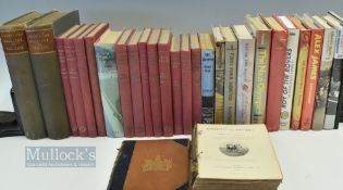 A collection of sport related books noted books of Badminton Library Athletics and Football 1887 -