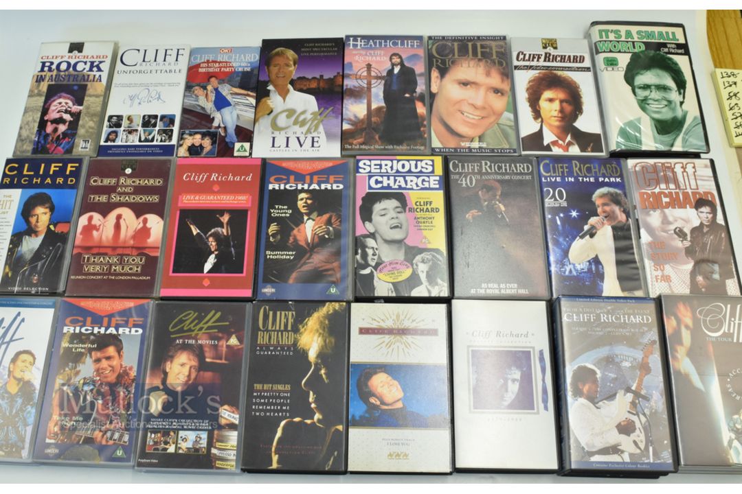 Collection of VHS Music & Tour Videos all of Cliff Richard (24)