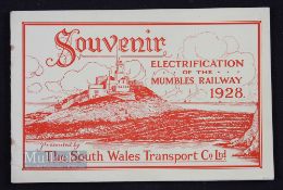 Railways - Souvenir; Electrification of The Swansea and Mumbles Railway 1928 Publication, a very