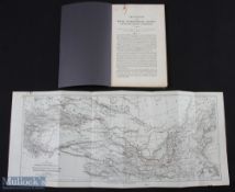 China - Map to Illustrate paper 'The Great Central Trade Route from Peking to Kashgaria' by