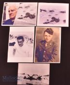 WWII Huston Riley Signed Print together with a John E Bistrica Signed Print both with other prints