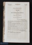 USA - Mail Contracts etc Letter from The Postmaster General 1853 publication 929pp, lists mail