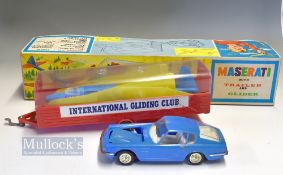 HF (Hong Kong) Friction Driven Maserati with Trailer and Glider 'International Gliding Club'