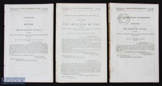 USA - Secretary of War Documents 'Army Register 1856 listing all officers by regiment rank, pay