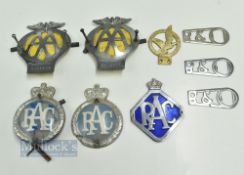 AA, RAC, Eagle Club Magazine/Comic Car Mascot Badges, 2 AA badges from the 1950s No. OW66402 -