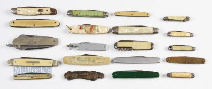 20x Assorted Pen and Fruit Knives of various styles and makers