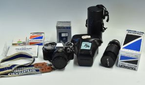 Olympus OM10 SLR FILM CAMERA w/ Olympus OM-System 50mm F/1.8 Lens, comes with original