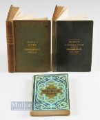 3x Black's guide Through Edinburgh with pleasure excursions in the environs. Published by Adam and