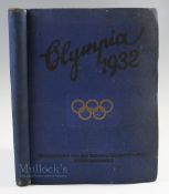 Olympic Games - Los Angeles 1932 - a large 144 page book published in October 1932 detailing the