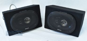 Music Speakers - The Loudest.com speakers measure approx. 31x21x18cm approx. (2)