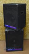 JB Systems EL15 Speaker System with handles either side, measures height 65cm, width 50cm, depth