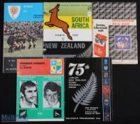 1960s/70s S Hemisphere Big Match Rugby Programmes (5): 1965 NZ v S Africa 4th Test at Auckland; 1967