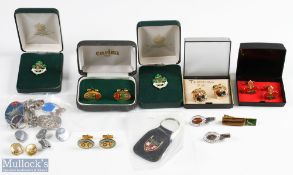 Rugby Cufflinks, Tie Pins, Keyrings Badges etc (Qty): Again, gathered by an enthusiast close to