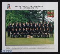 1993 British & Irish Lions Tour to New Zealand Rugby Photo: Splendid colour mounted (13.5