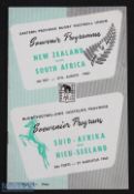 1960 South Africa v All Blacks 4th Test Rugby Programme: Played at Port Elizabeth. G