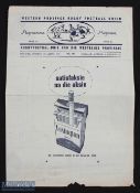 1962 British & Irish Lions v SA Third Test Rugby Programme: Lions lost 3-8. Sharp's drop goal not