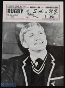 1970 South Africa v All Blacks 4th Test Rugby Programme: At Ellis Park, SA won this tense final test
