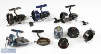 Selection of Mitchell Fixed Spool Reels for parts only, 4 bodies and spools