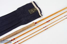 Hardy Alnwick The No 3 Palakona split cane Salmon Rod, 12ft 3pc, line 9# with spare tip, 22
