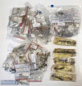 Collection of Prawn Mounts consisting of - 5x Hardy natural bait spinners, plus 2 bags of weighted