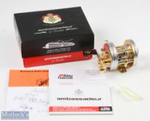 Limited Edition ABU Ambassadeur 5500CDL Exclusive Collection in silver and gold finish ltd Ed 02-