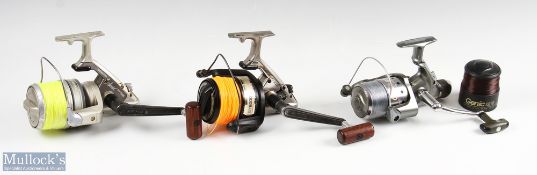 Okuma Genic GE-60 Fixed Spool Reel, 6 ball bearings, light use, runs well, spare spool, zip case;