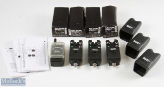 Delkim Plus Carp Fishing Alarms Distance Keeper DK1 set of 3 with remote control and instruction,