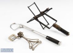 Stewart Unbreakable Folding Line Dryer with malleable iron G clamp; handheld Folding Line Dryer,