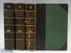 1862 The Illustrated Natural History 3 Volumes - Volume I: Mammalia, Volume II: Birds, Volume III: