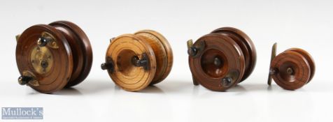 3x Wood and Brass Nottingham Reels features a 3 ½