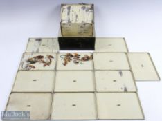 Unnamed Black Japanned Fly Reservoir with 12 trays, 9.25