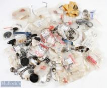 A Collection of Mitchell Reels Spare Parts, a good mixture of parts, spring, screws, bail arms,