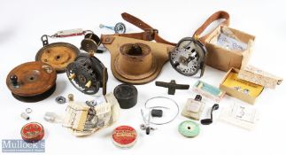 Fishing Reel Parts for Spares or Repair, to includes a couple of Hardy Silex reels with metal damage