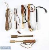 Collection of 8 Priests in brass, alloy, horn and steel - all with wrist straps including Sharpes