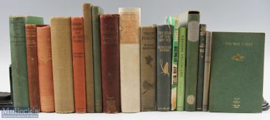 16x Assorted Fishing books to include Fly Fishing - Sir Edward Grey 1907 cheaper edition - with