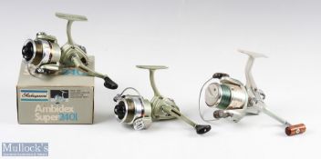 Shakespeare 2401 Ambidex Super Fixed Spool Reel in original box, light use; Shakespeare 2401 Ambidex