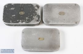 Hardy Alnwick Wheatley slim alloy Fly Box with 40 large clips 6