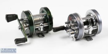 ABU Ambassadeur 5000D multiplying reel in green finish 740100, twin handle, in good condition,