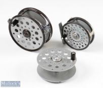 Barlows London Python wide spool Salmon Reel with spare spool, 4